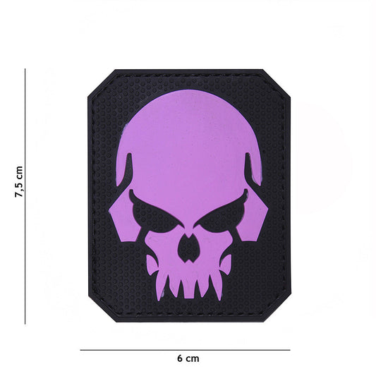 Embleem 3D PVC Pirate skull Roze - Impune-ți Stilul