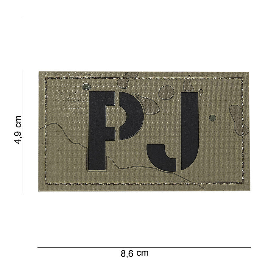 Embleem 3D PVC PJ Gevlekt - Identitate Tactică Durabilă