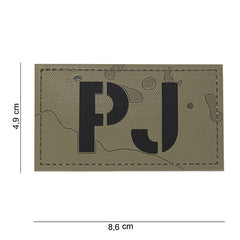 Embleem 3D PVC PJ Gevlekt - Identitate Tactică Durabilă
