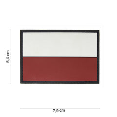 Embleem 3D PVC Polen - Identitate Tactică Durabilă
