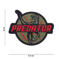 Embleem 3D PVC Predator Roșu - Semnal Distinctiv Tactical