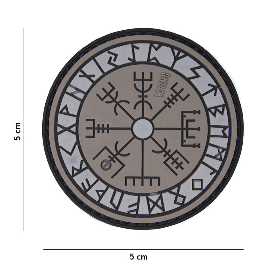 Embleem 3D PVC Protect Shield Gri - Simbol de Rezistență