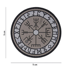 Embleem 3D PVC Protect Shield Gri - Simbol de Rezistență