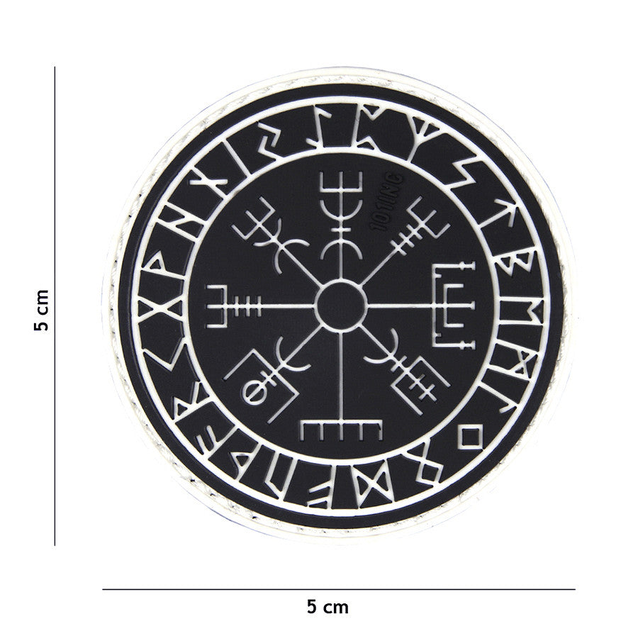 Embleem 3D PVC Protect Shield Negru - Simbolul Forței și Protecției