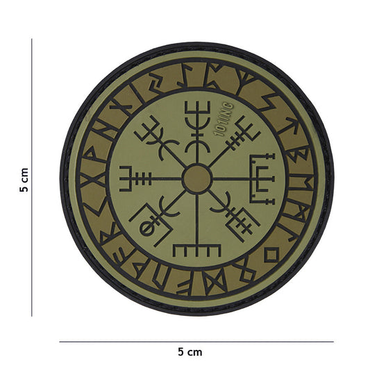 Embleem 3D PVC Protect Shield Verde - Afirmă-ți Identitatea