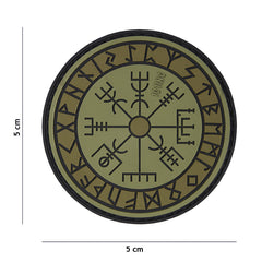 Embleem 3D PVC Protect Shield Verde - Afirmă-ți Identitatea