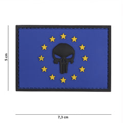 Embleem 3D PVC Punisher EU Albastru #13102 - Simbol de Forță și Identitate