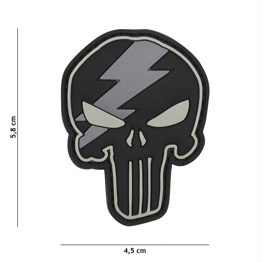 Embleem 3D PVC Punisher Thunder Gri Thunder - Simbolul Forței Tale