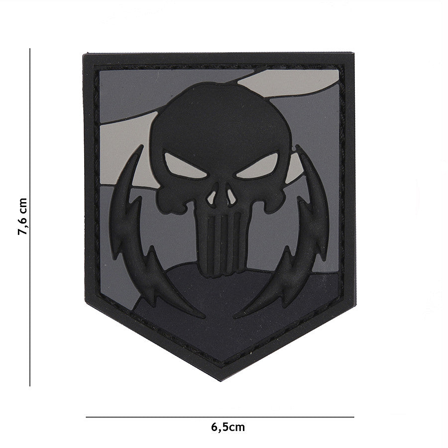 Embleem 3D PVC Punisher thunder strokes night - Afirmă-ți Forța