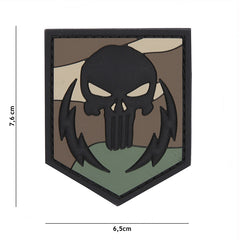 Embleem 3D PVC Punisher Thunder Strokes Woodland - Identitate Tactica Impecabila