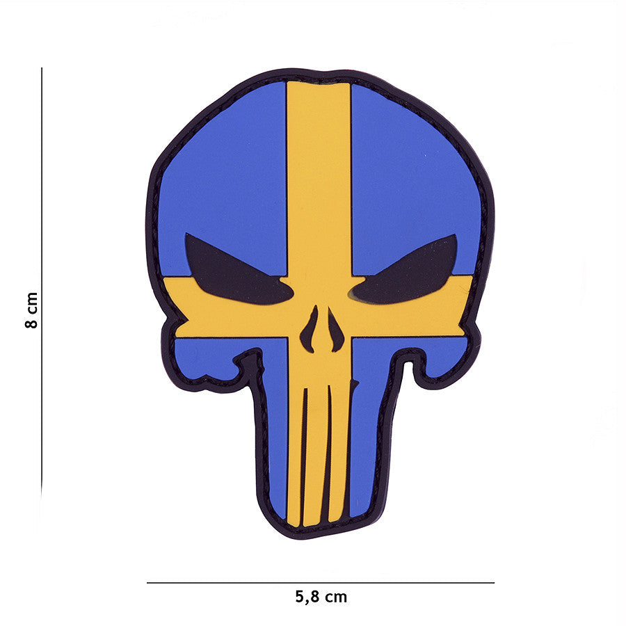 Embleem 3D PVC Punisher Zweden #9004 - Identitate Vizuală Durabilă