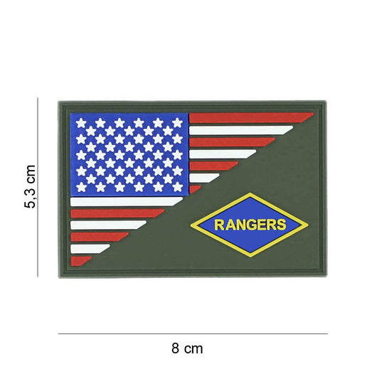 Embleem 3D PVC Rangers Halve Vlag #19060 - Identitate Distinctivă