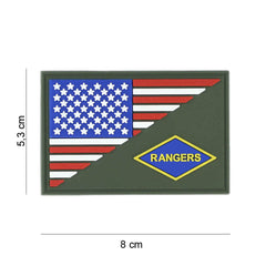 Embleem 3D PVC Rangers Halve Vlag #19060 - Identitate Distinctivă