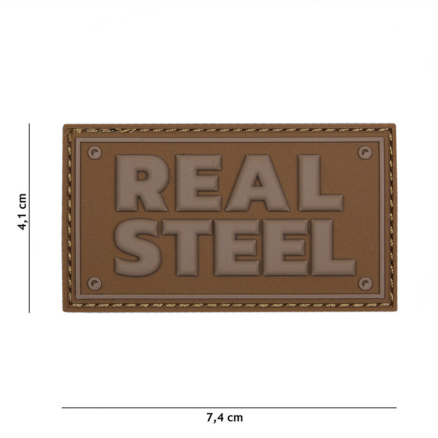 Embleem 3D PVC Real steel coyote - Identitate Robustă pe Teren