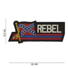 Embleem 3D PVC Rebel Vlag #12016 - Afirmă-ți Identitatea Neînfricată