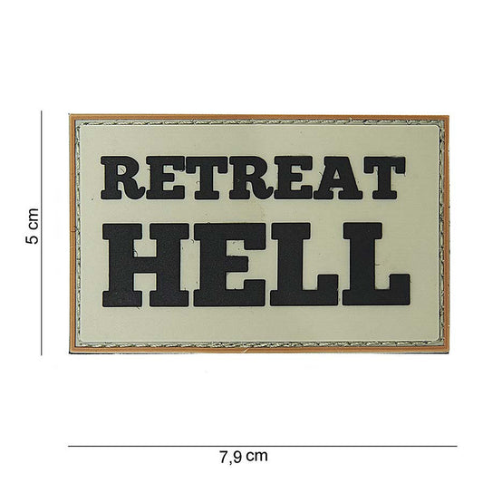 Embleem 3D PVC Retreat Hell #10059 - Afirmă-ți Atitudinea Neînfricată