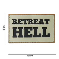 Embleem 3D PVC Retreat Hell #10059 - Afirmă-ți Atitudinea Neînfricată