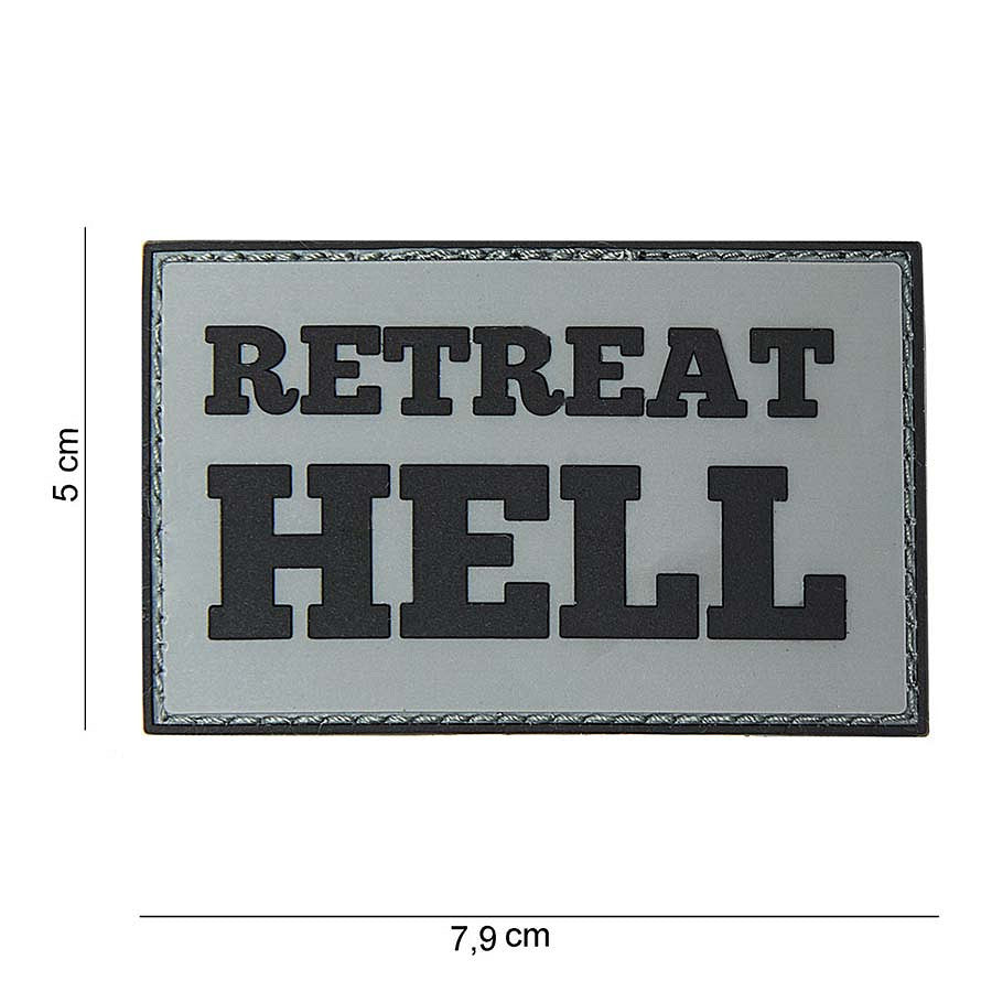 Embleem 3D PVC Retreat Hell #10060 - Afirmă-ți Voința Neînfricată