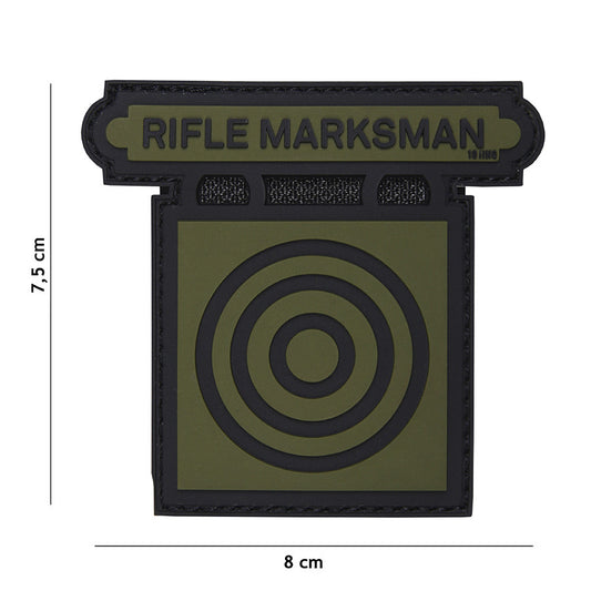 Embleem 3D PVC Rifle Marksman Verde - Marcajul Preciziei Tale