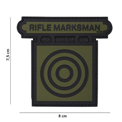 Embleem 3D PVC Rifle Marksman Verde - Marcajul Preciziei Tale