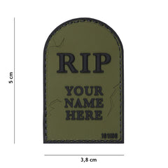 Embleem 3D PVC RIP Verde Tactical - Rezistență și Identitate Vizuată