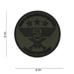 Embleem 3D PVC Rond Mic Verde 101 INC - Identitate Tactică Durabilă