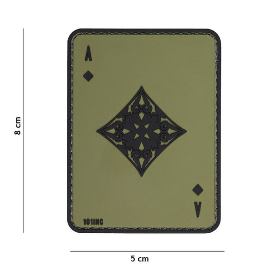 Embleem 3D PVC Ruiten Aas Verde - Identificare Tactică Superioară