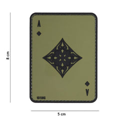 Embleem 3D PVC Ruiten Aas Verde - Identificare Tactică Superioară