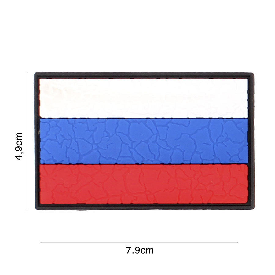 Embleem 3D PVC Rusia Cracked #5112 - Identitate Fără Compromis