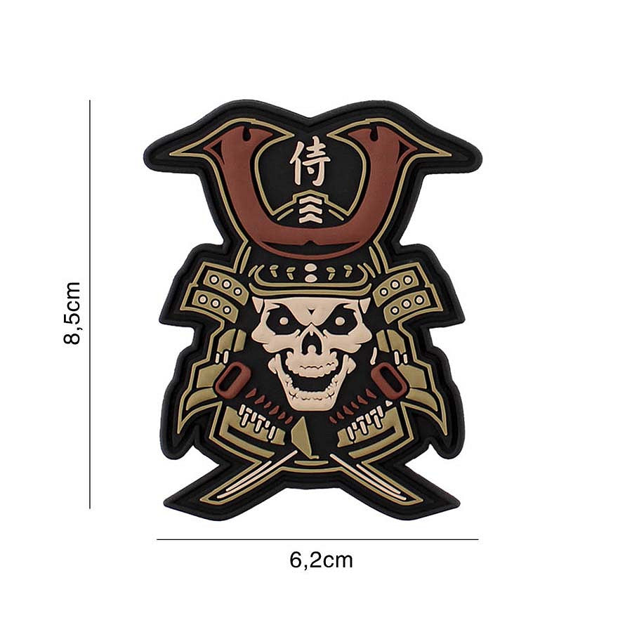 Embleem 3D PVC Samurai skull #5092 - Simbolul Forței Tactice