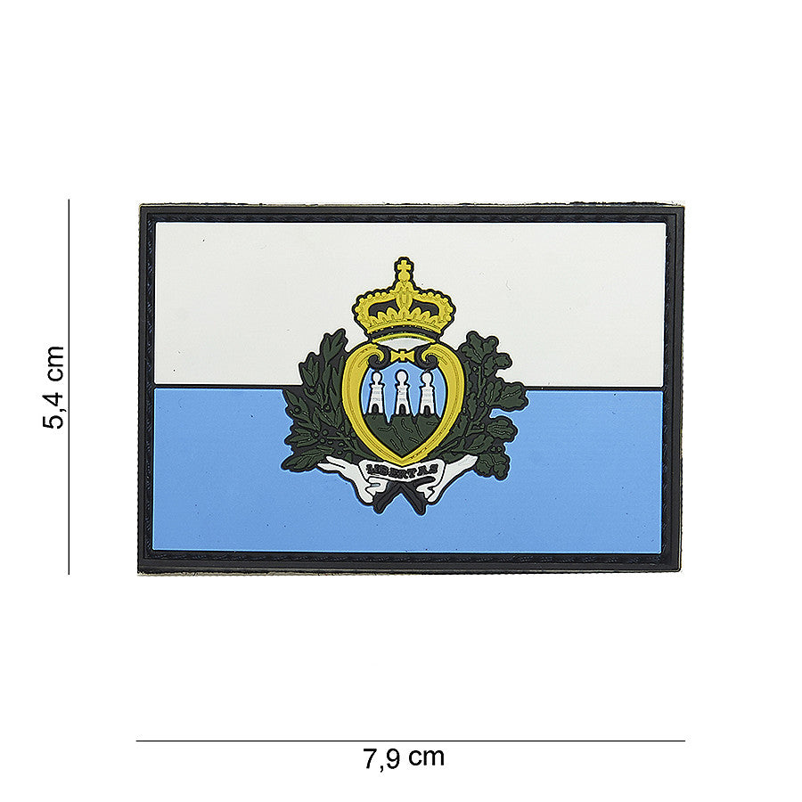 Embleem 3D PVC San Marino #15058 - Identitate Tactică Fără Compromis