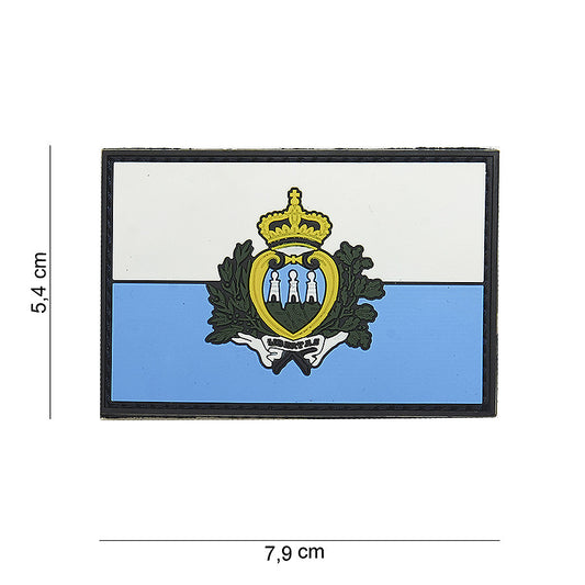 Embleem 3D PVC San Marino #15058 - Identitate Tactică Fără Compromis