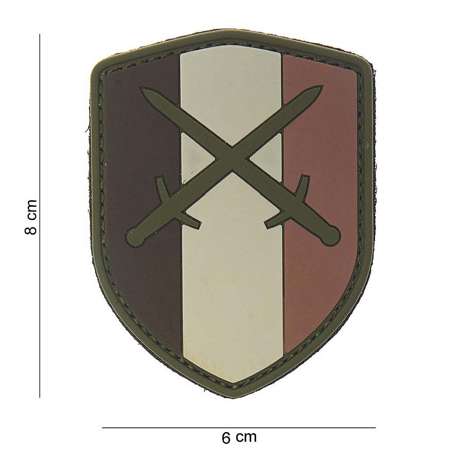 Embleem 3D PVC Schild Belgia Desert Zwaard - Afirmă-ți Loialitatea Fără Compromis