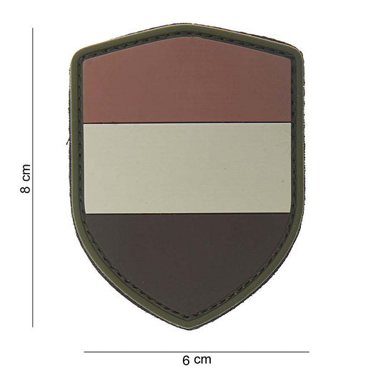 Embleem 3D PVC schild Nederland desert - Identificare Tactică Durabilă