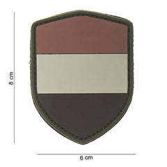 Embleem 3D PVC schild Nederland desert - Identificare Tactică Durabilă