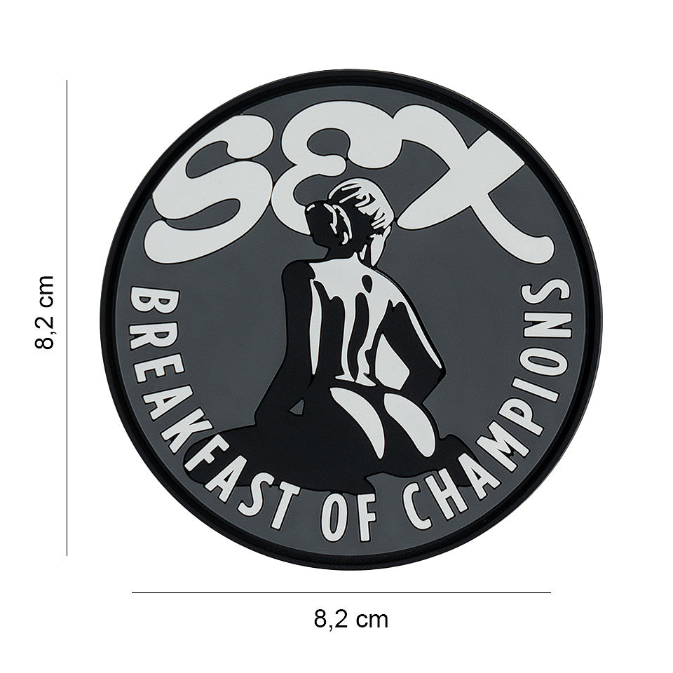 Embleem 3D PVC Sex-breakfast of champions #14065 - Afirmă-te Tactic