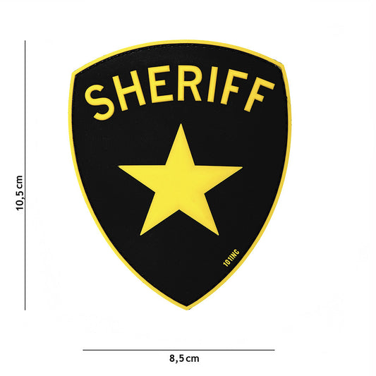 Embleem 3D PVC Sheriff Geel - Afirmă-ți Autoritatea