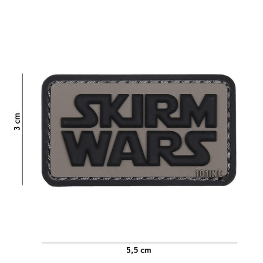 Embleem 3D PVC Skirm Wars Gri - Afirmă-ți Identitatea în Luptă
