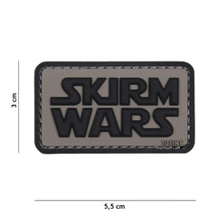 Embleem 3D PVC Skirm Wars Gri - Afirmă-ți Identitatea în Luptă