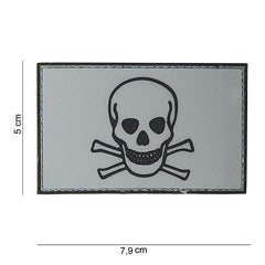 Embleem 3D PVC Skull and Bones #10069 - Simbol de Forță, Aderență Perfectă