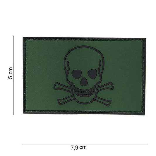 Embleem 3D PVC Skull and Bones #10070 - Marchează-ți Teritoriul