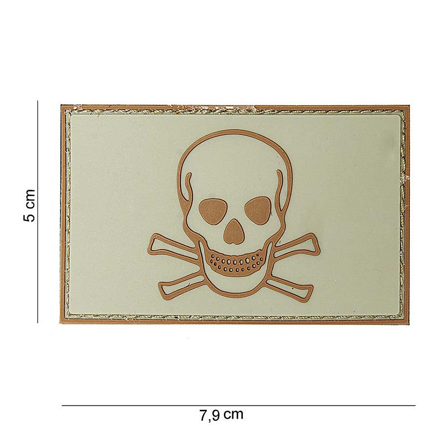 Embleem 3D PVC Skull and Bones #10071 - Afirmă-ți Atitudinea
