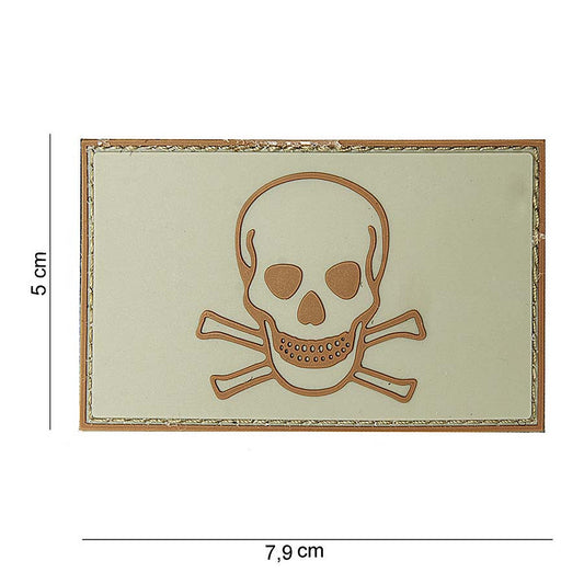 Embleem 3D PVC Skull and Bones #10071 - Afirmă-ți Atitudinea