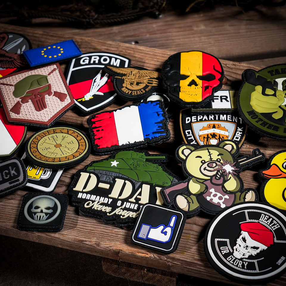 Embleem 3D PVC Skull Belgia - Identitate Tactică Incontestabilă