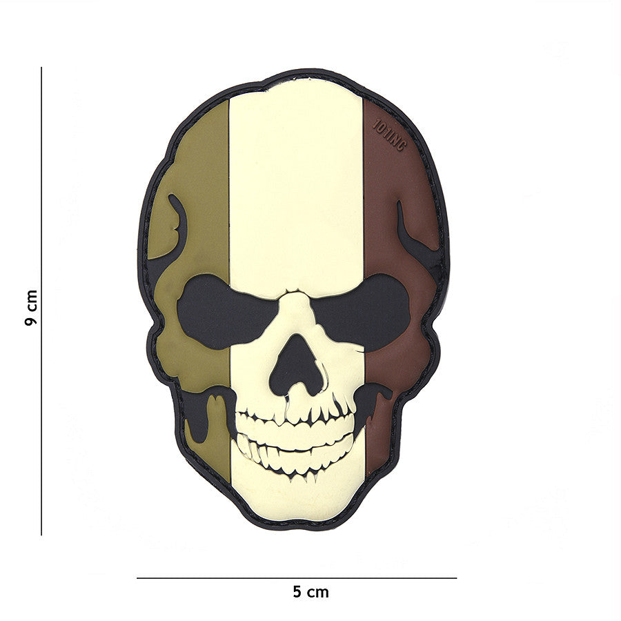 Embleem 3D PVC Skull Frankrijk Camo Tactical - Afirmă-ți Unicitatea