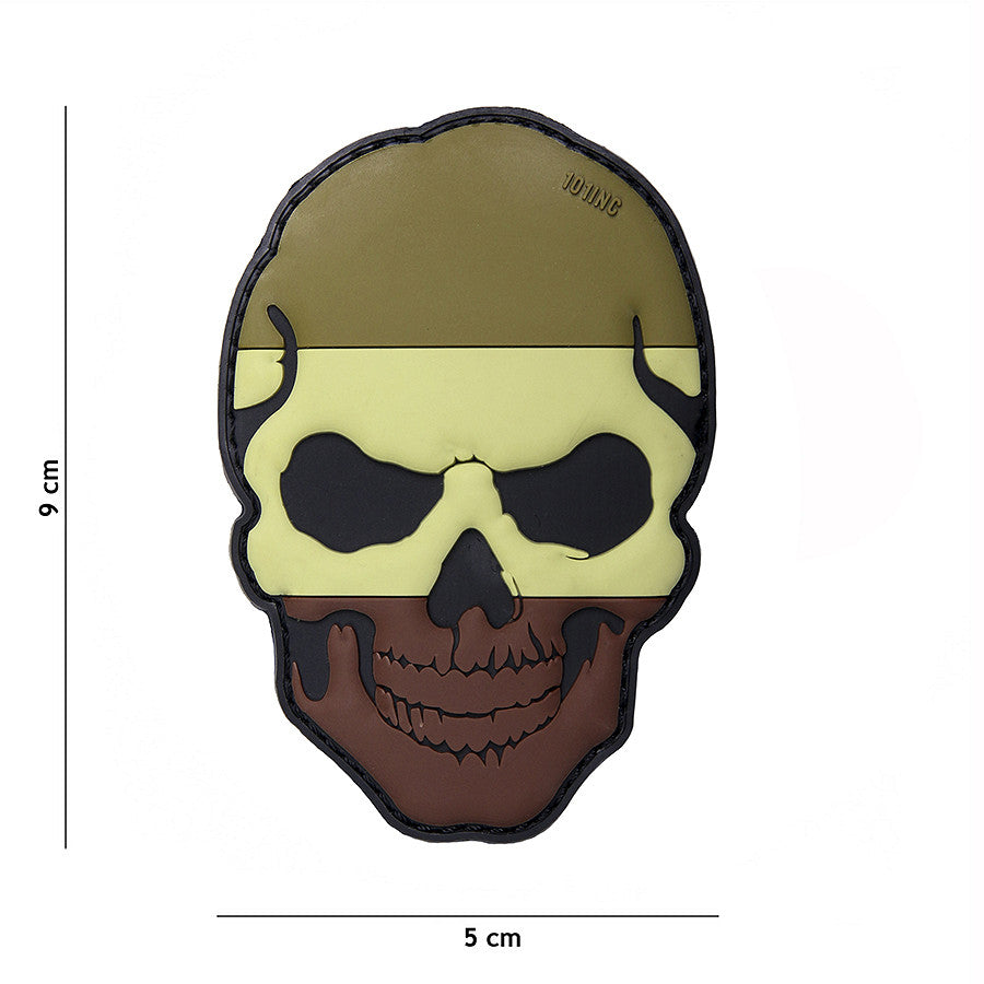 Embleem 3D PVC Skull Nederland Camo - Afirmă-ți Identitatea Tactică