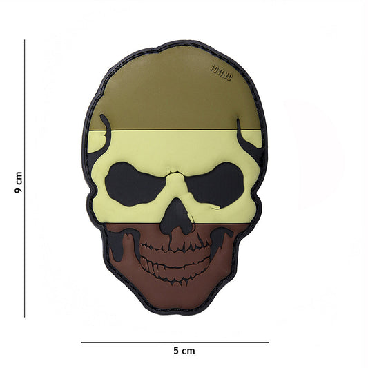 Embleem 3D PVC Skull Nederland Camo - Afirmă-ți Identitatea Tactică