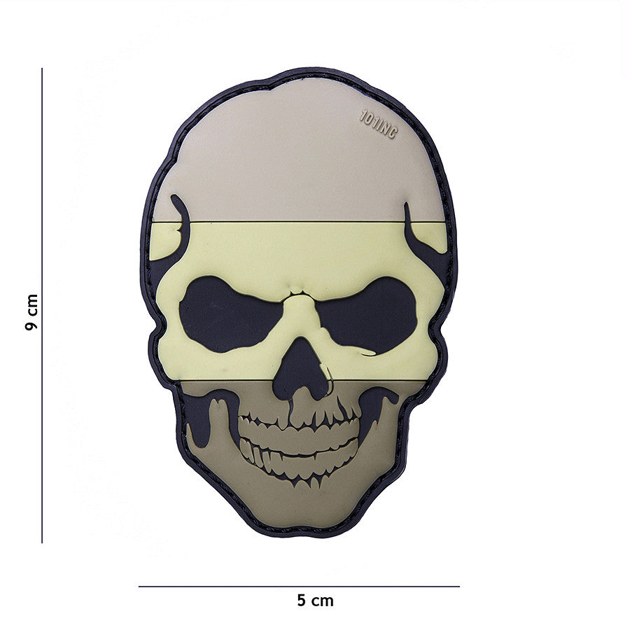 Embleem 3D PVC Skull Nederland Subdued - Identitate Tactică Durabilă