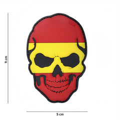 Embleem 3D PVC Skull Spanie #16024 - Personalizare Tactică Autentică