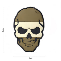 Embleem 3D PVC skull Spanje camo - Afirmă-ți Stilul Tactic